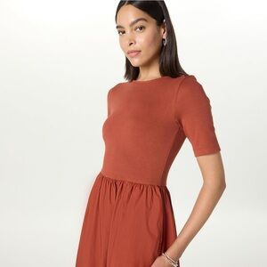 Elegant Rust Dress